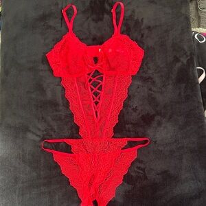 Victoria's Secret Scarlet Lace Detail